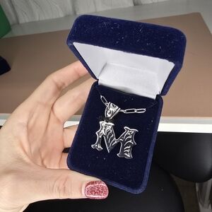 NIB! Montana Silversmiths Engraved "M" Initial Necklace